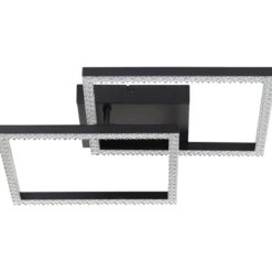 Brilliant AG Leuchten G80775-06 Ranni LED Deckenleuchte schwarz eckig 41cm