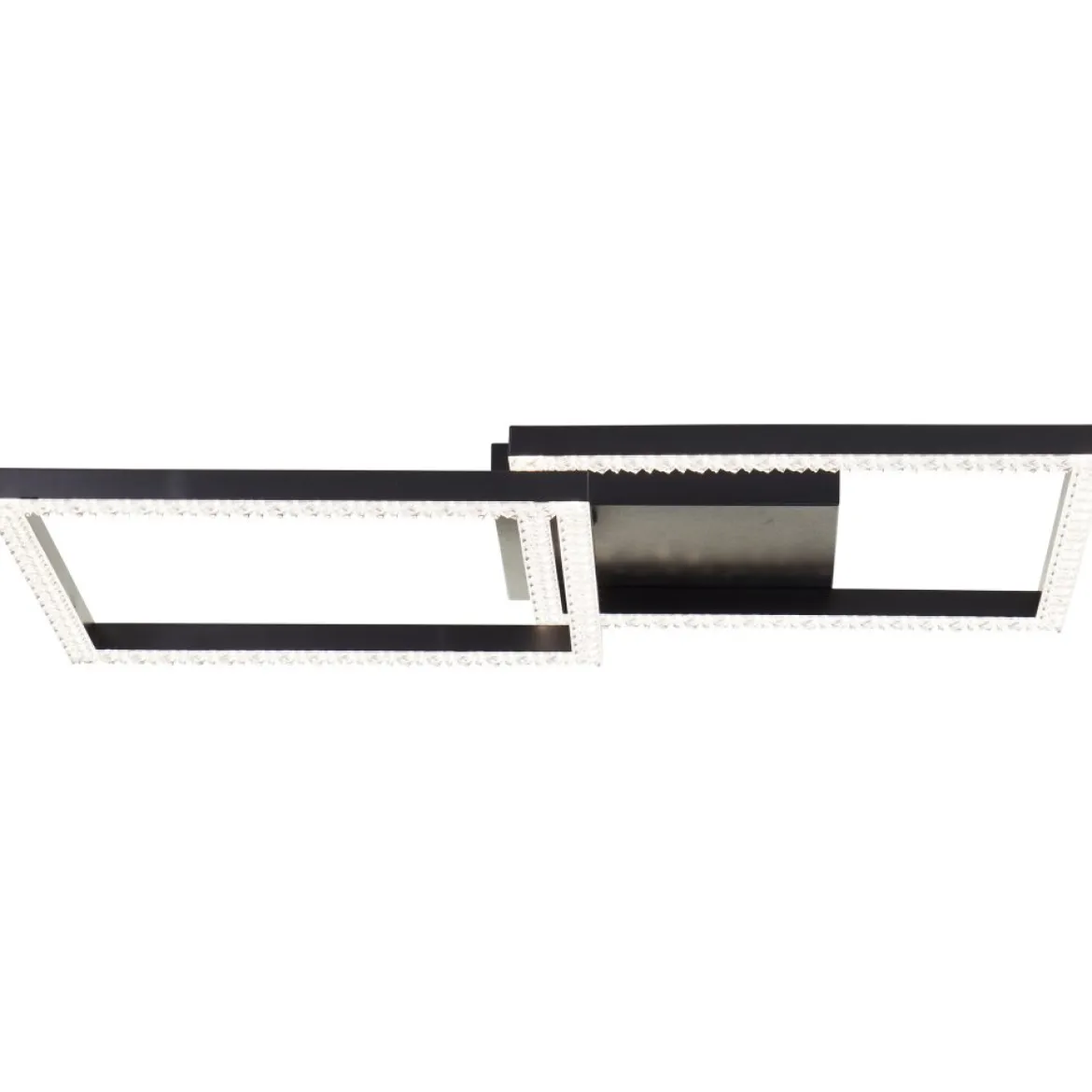 Brilliant AG Leuchten G80775-06 Ranni LED Deckenleuchte schwarz eckig 41cm