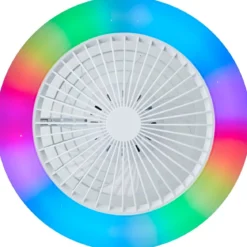 Brilliant AG Leuchten G60020-05 Salerno LED Deckenleuchte 49cm mit Ventilator weiß