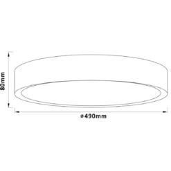 Brilliant AG Leuchten G94881-76 Vadin LED Deckenleuchte weiß schwarz 49cm RGBW
