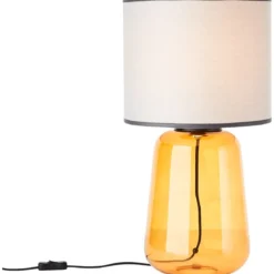 Brilliant AG Leuchten 94546-22 Hydra Tischleuchte 56cm grau gelb