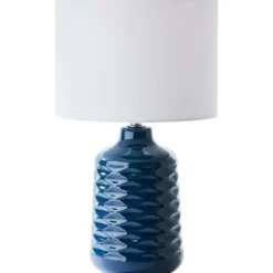 Brilliant AG Leuchten 94569-73 Ilysa Tischleuchte 42cm blau weiß
