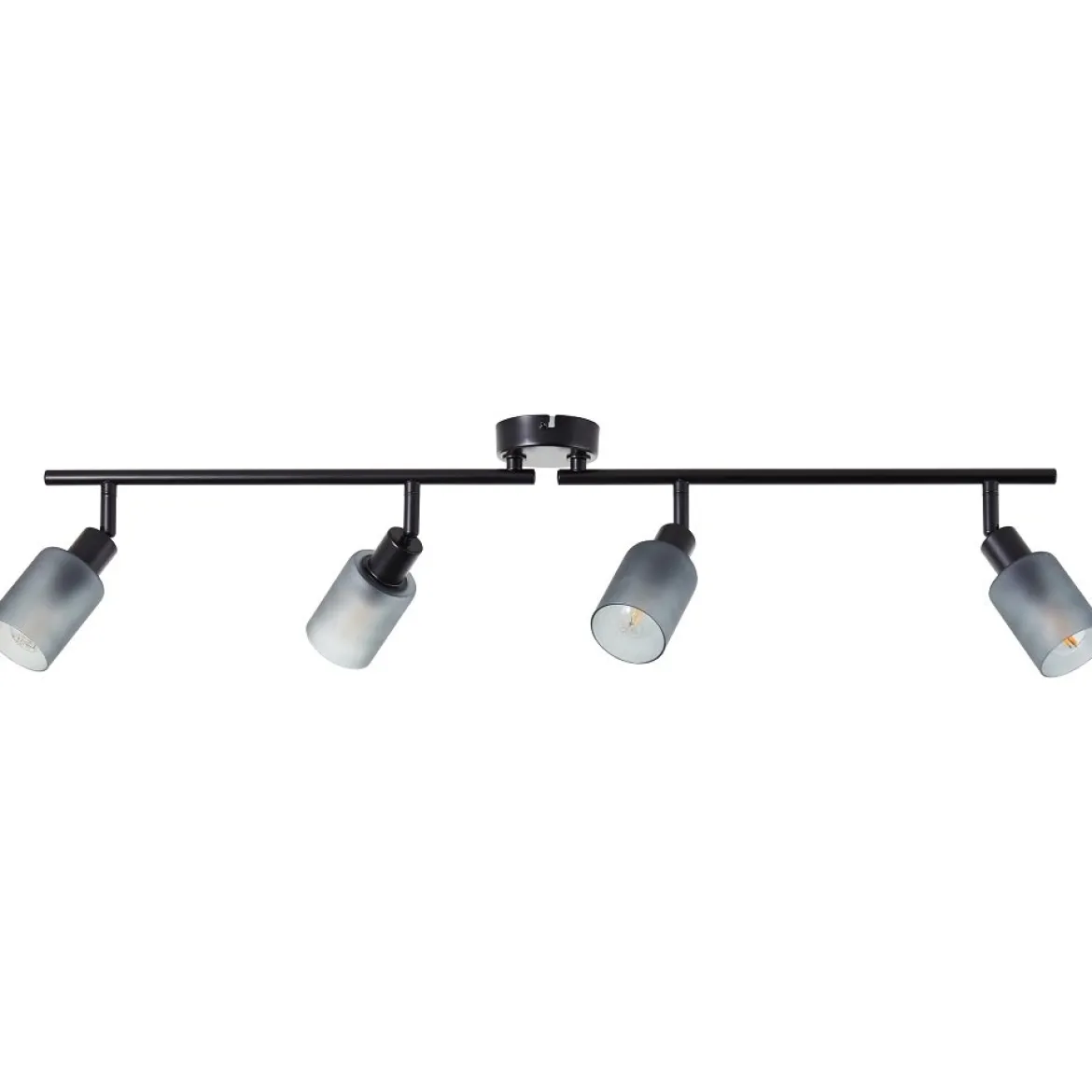 Brilliant AG Leuchten 99850-93 Loralie Spotrohr 4-flammig schwarz rauchglas