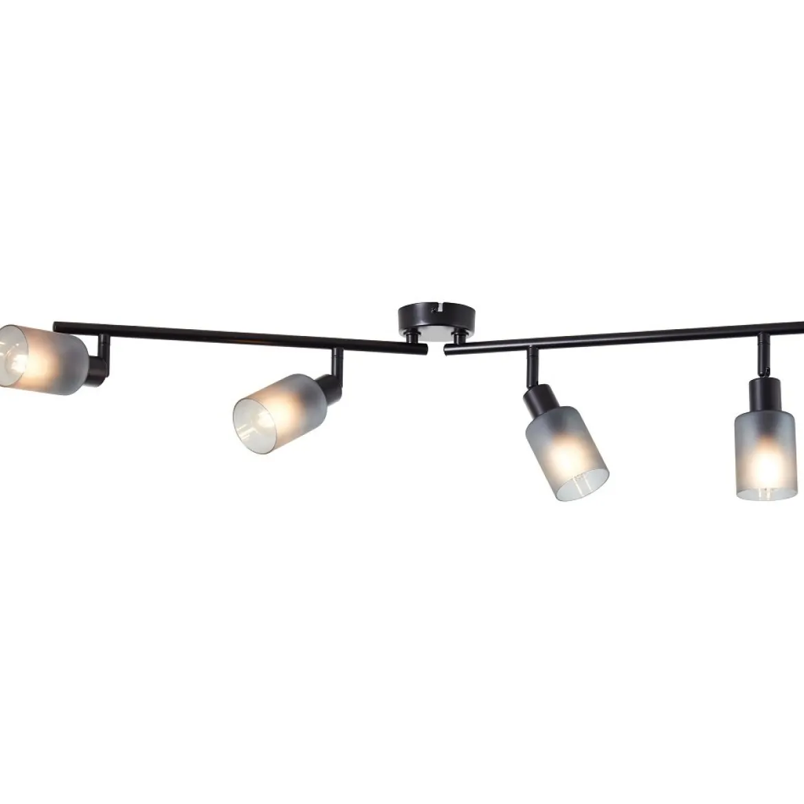 Brilliant AG Leuchten 99850-93 Loralie Spotrohr 4-flammig schwarz rauchglas