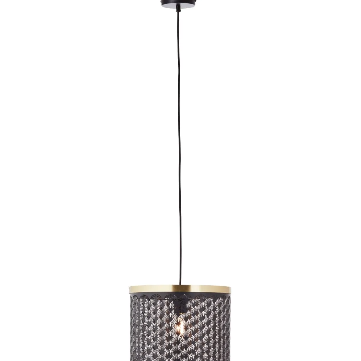 Brilliant AG Leuchten 99281-86 Neolia Pendelleuchte schwarz gold