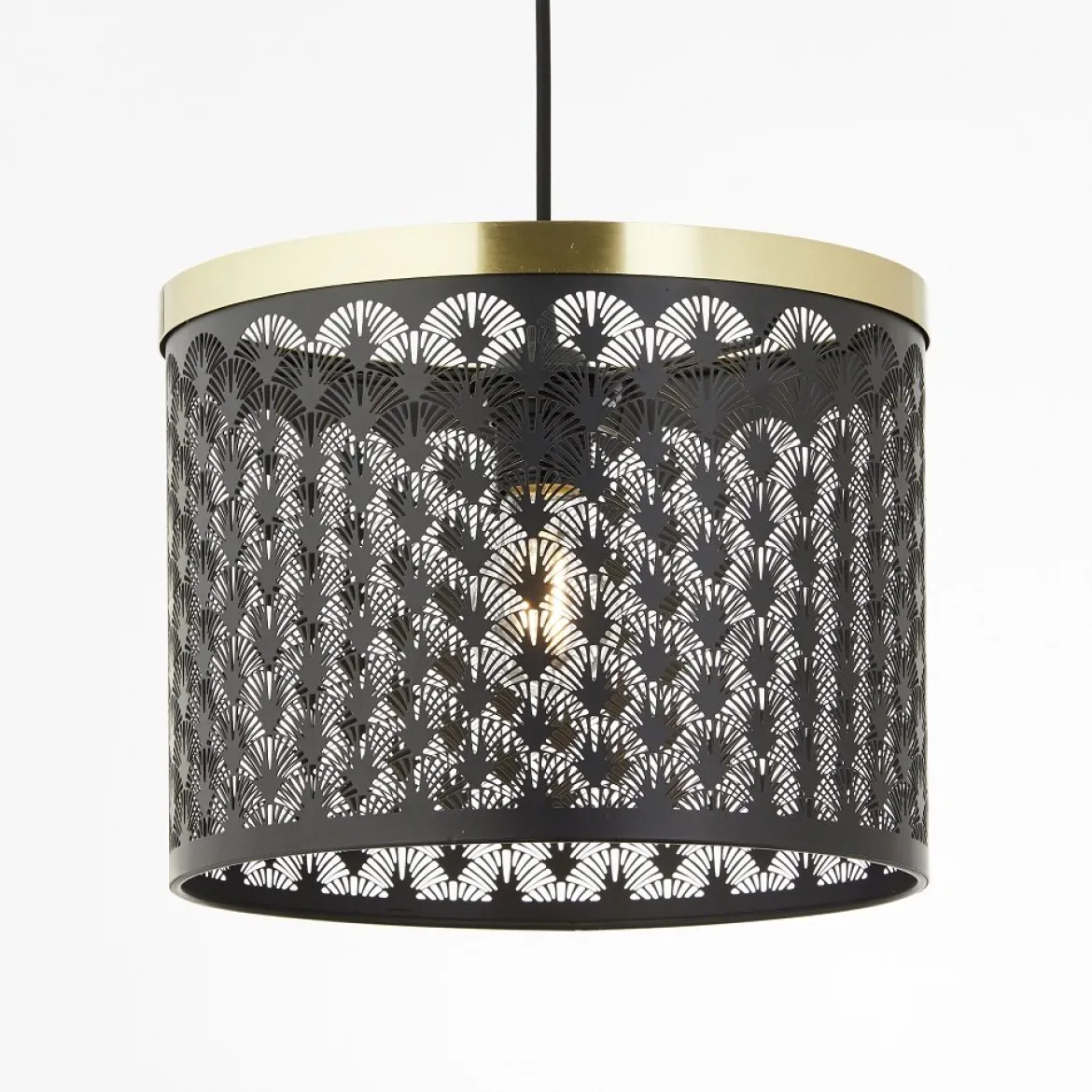 Brilliant AG Leuchten 99281-86 Neolia Pendelleuchte schwarz gold