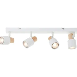 Brilliant AG Leuchten 10147-75 Pini Spotbalken 4-flammig weiß holz