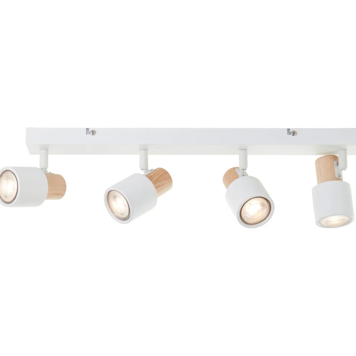 Brilliant AG Leuchten 10147-75 Pini Spotbalken 4-flammig weiß holz
