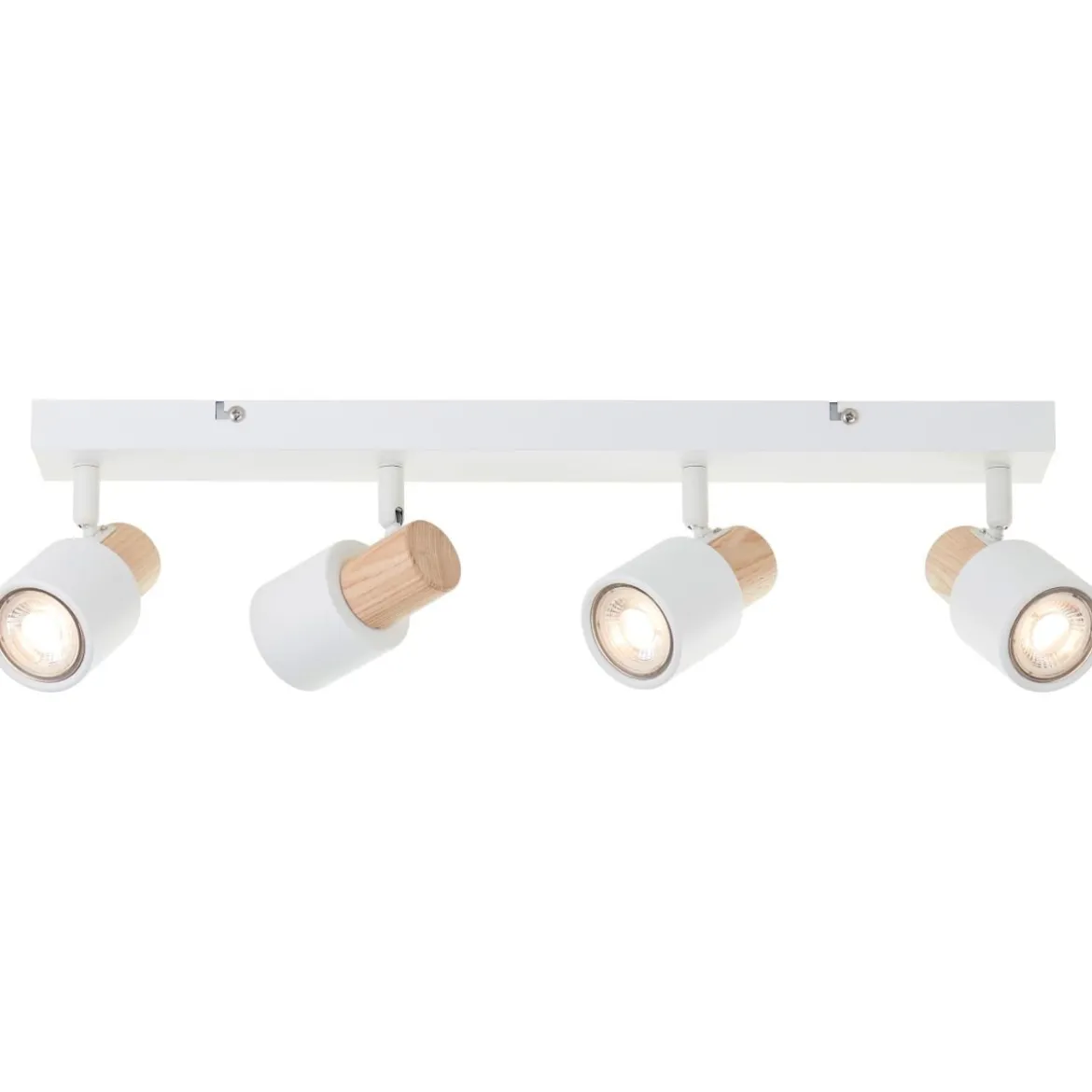 Brilliant AG Leuchten 10147-75 Pini Spotbalken 4-flammig weiß holz