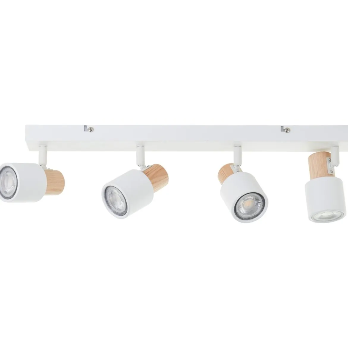 Brilliant AG Leuchten 10147-75 Pini Spotbalken 4-flammig weiß holz