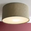 Brilliant AG Leuchten 60098-22 Tony Deckenleuchte grau retro Cordstoff 45cm