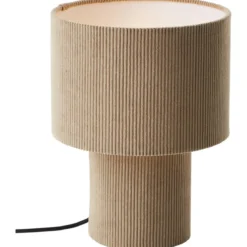 Brilliant AG Leuchten 60095-22 Tony Tischleuchte grau retro Cordstoff 30cm