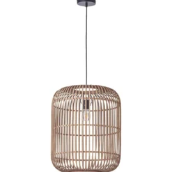 Brilliant AG Leuchten 99404-20 Woodrow Pendelleuchte 45cm hellbraun