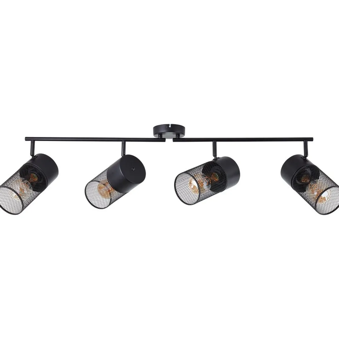 Brilliant Leuchten 99726-76 Deckenstrahler Kamolo 4-flammig schwarz matt E27
