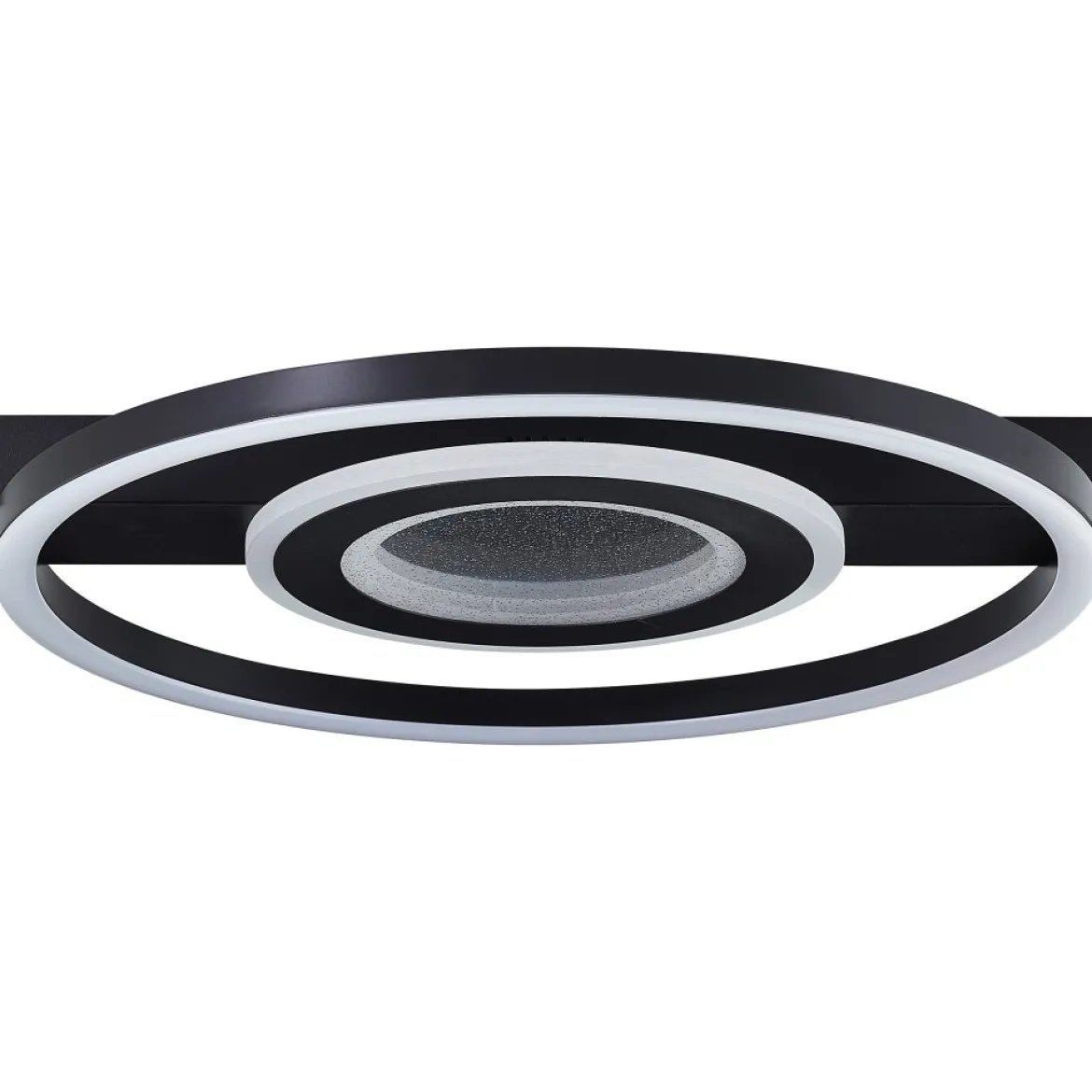Brilliant Leuchten G92901A06 Deckenleuchte Queens schwarz 37cm 3000K rund