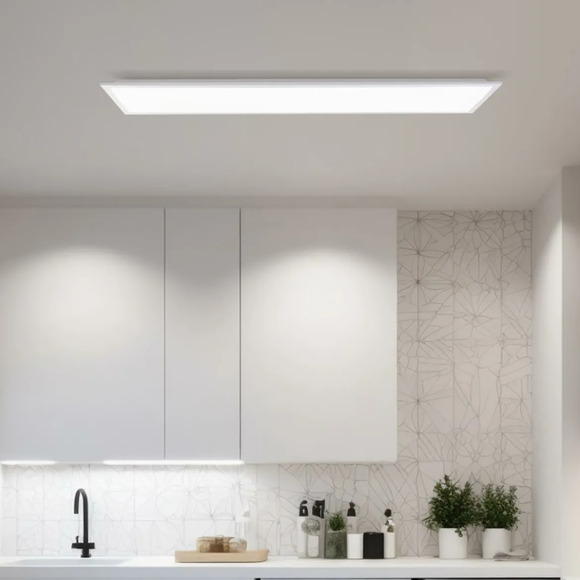 Brilliant Leuchten G80702-05 Briston LED Panel weiß eckig