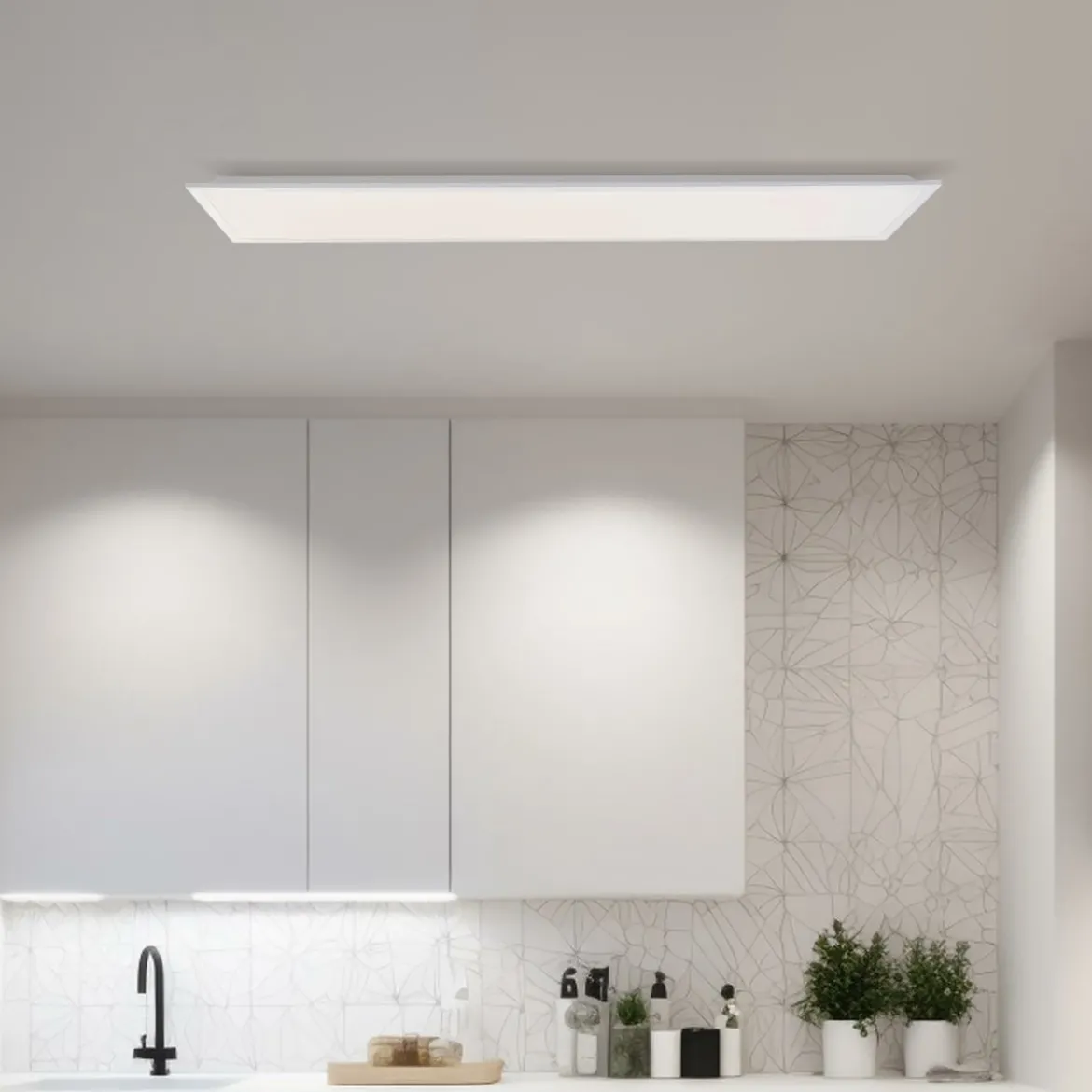 Brilliant Leuchten G80712-05 Briston LED Panel weiß 120x30cm CCT