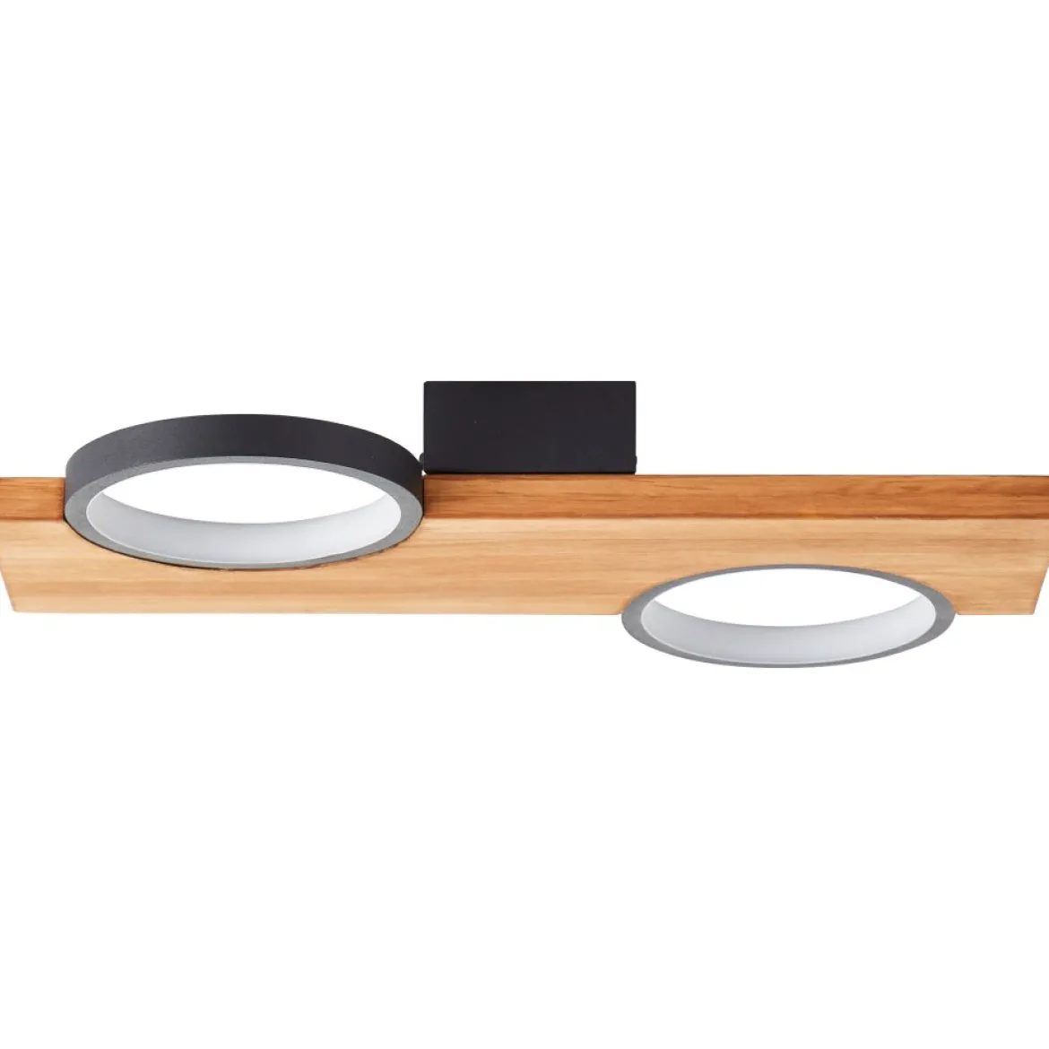 Brilliant Leuchten G99936-76 LED Deckenleuchte Cheesy schwarz matt holz 3000K