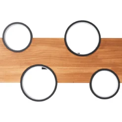 Brilliant Leuchten G99937-76 LED Deckenleuchte Cheesy schwarz holz 3000K dimmbar