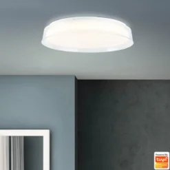 Brilliant Leuchten G97189-70 LED Deckenleuchte Leanna 41cm weiß Tuya App