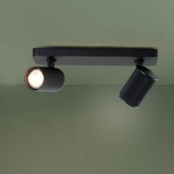 Brilliant Leuchten G99202-76 Marty LED Balkenstrahler 2-flammig sand schwarz