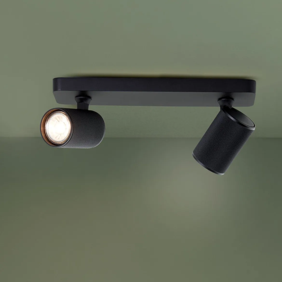 Brilliant Leuchten G99202-76 Marty LED Balkenstrahler 2-flammig sand schwarz