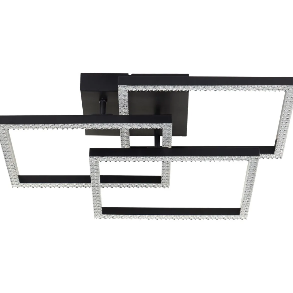Brilliant Leuchten G80776-06 Ranni LED Deckenleuchte schwarz eckig 46cm