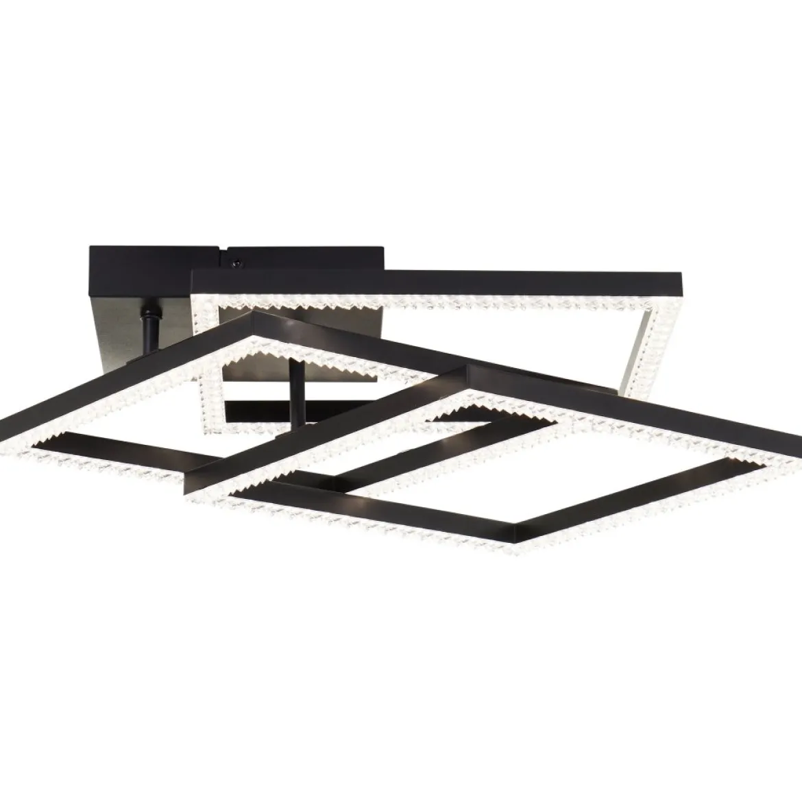 Brilliant Leuchten G80776-06 Ranni LED Deckenleuchte schwarz eckig 46cm