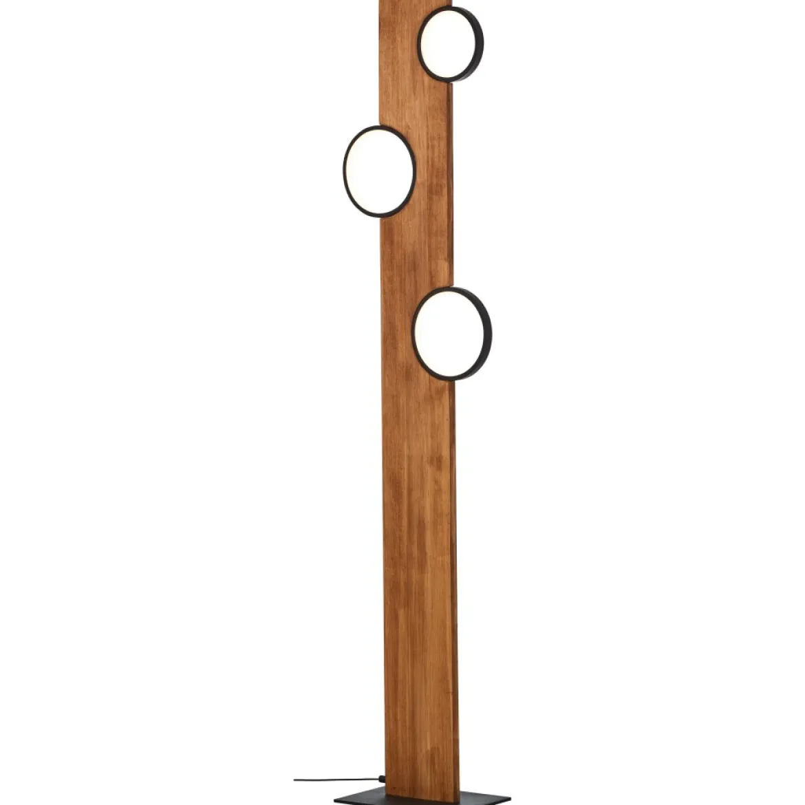 Brilliant Leuchten G99935-76 Stehleuchte Cheesy matt schwarz holz 3000K
