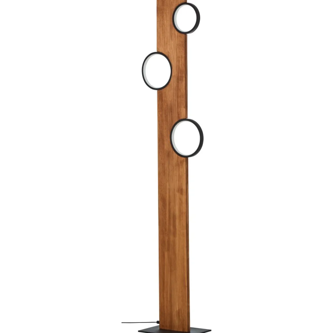 Brilliant Leuchten G99935-76 Stehleuchte Cheesy matt schwarz holz 3000K