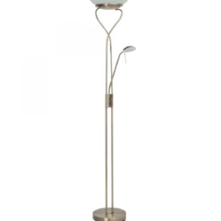 Brilliant Leuchten No. G93036-31 Deckenfluter mit Ausleger LED Ollie messing antik