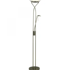 Brilliant Leuchten No. G93036-31 Deckenfluter mit Ausleger LED Ollie messing antik