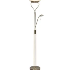 Brilliant Leuchten No. G93036-31 Deckenfluter mit Ausleger LED Ollie messing antik