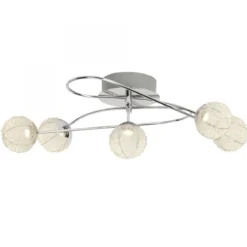 Brilliant Leuchten No. G94343-77 Deckenleuchte LED Dajana 5-flammig chrom alu