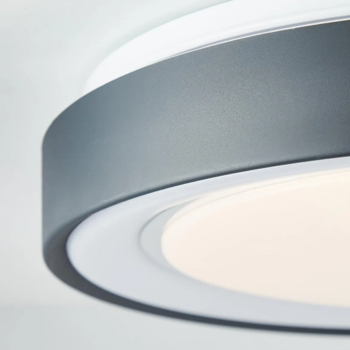 Brilliant Leuchten No. G97191-63 LED-Deckenleuchte Tessy 39cm anthrazit weiß chrom
