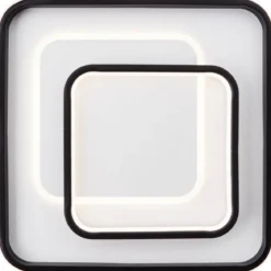 Brilliant Leuchten No. G99383-75 LED Deckenleuchte Cava 40x40cm 42W 3000K weiß schwarz