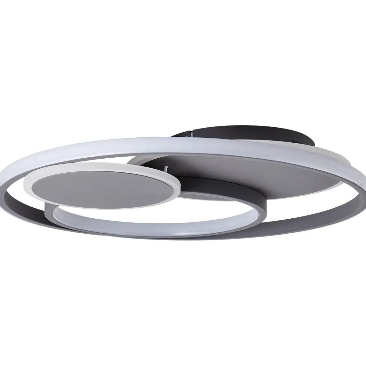 Brilliant Leuchten No. G99371-22 LED Deckenleuchte Runda 50cm 43W 3000-6000K dunkelgrau matt