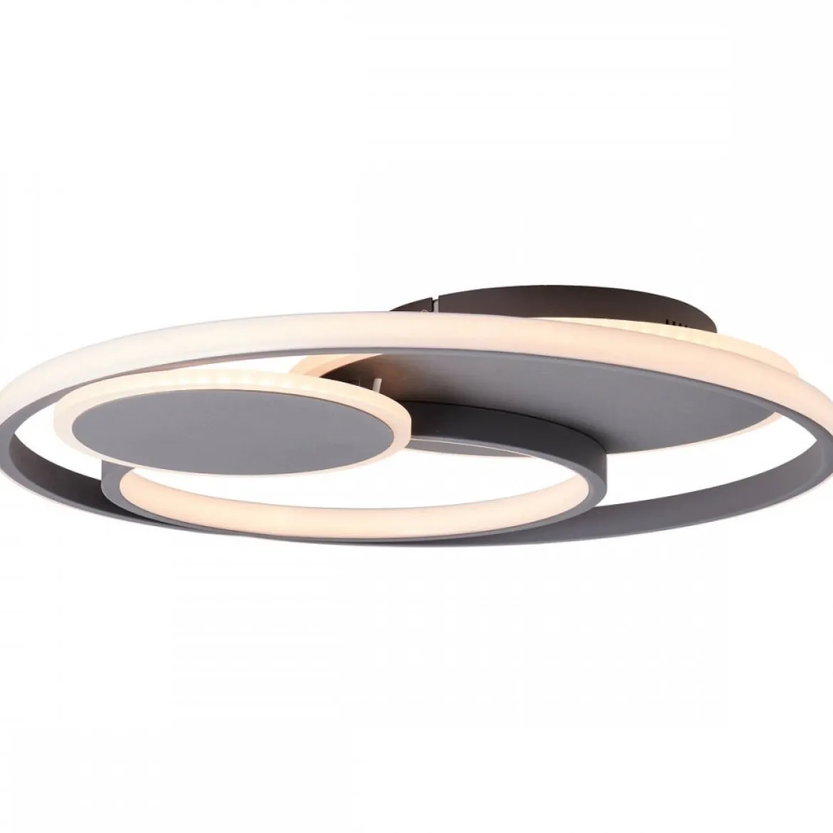 Brilliant Leuchten No. G99371-22 LED Deckenleuchte Runda 50cm 43W 3000-6000K dunkelgrau matt