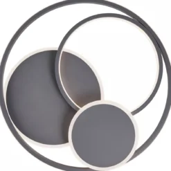Brilliant Leuchten No. G99371-22 LED Deckenleuchte Runda 50cm 43W 3000-6000K dunkelgrau matt
