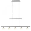 Brilliant Leuchten No. G70573-15 LED Pendelleuchte Tonja 5-flg chrom weiß