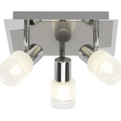 Brilliant Leuchten No. G32434-77 LED Spotrondell Lea E14 3-flammig eisen chrom weiß