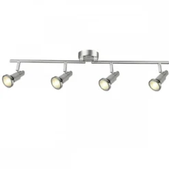 Brilliant Leuchten No. G57432-77 LED Spotrohr Ryan 4-flg GU10 eisen chrom