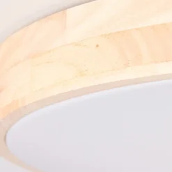 Brilliant Leuchten No. G97068-75 Slimline LED Wand- & Deckenleuchte 49cm holz hell weiß 3000-6000K