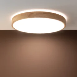 Brilliant Leuchten No. G97068-75 Slimline LED Wand- & Deckenleuchte 49cm holz hell weiß 3000-6000K