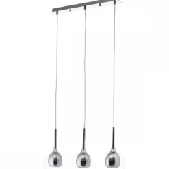 Brilliant Leuchten No. 85573-20 LED Pendelleuchte Hadan 3-flg E14 rauch chrom