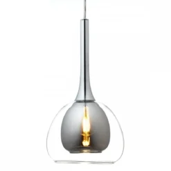 Brilliant Leuchten No. 85573-20 LED Pendelleuchte Hadan 3-flg E14 rauch chrom