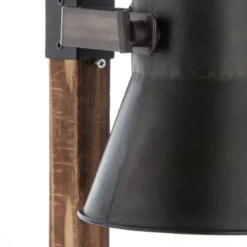 Brilliant Leuchten No. 82149-46 LED Tischleuchte Plow schwarz-stahl Holz