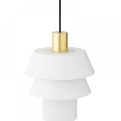 Brilliant Leuchten No. 93458-75 Pendelleuchte Göteborg 3-flammig weiß matt gold