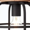 Brilliant Leuchten No. 99255-66 Pendelleuchte Gwen 3-flammig E27 schwarz antik holz