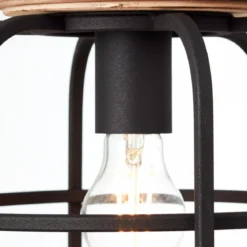 Brilliant Leuchten No. 99255-66 Pendelleuchte Gwen 3-flammig E27 schwarz antik holz